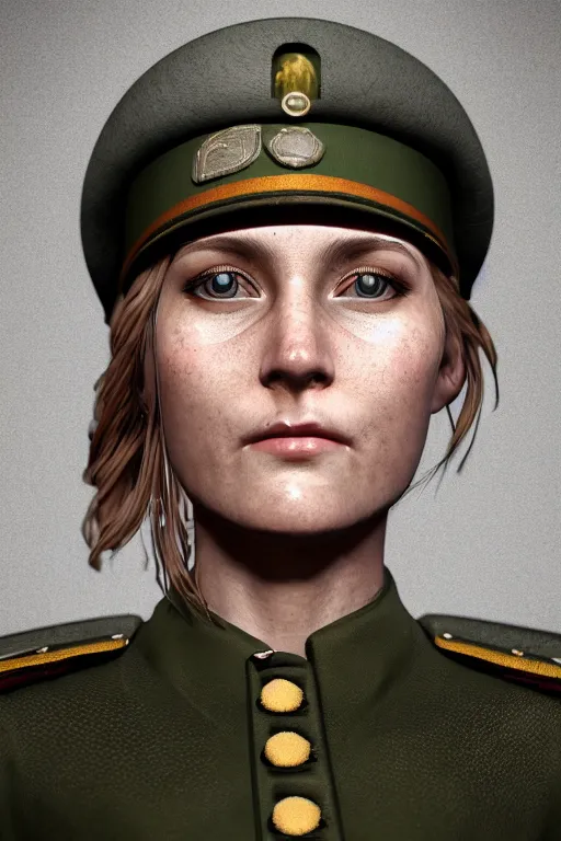 Prompt: ultra realistic facial portrait of beautiful nordic woman wearing a world war 1 uniform, digital art, character portrait, highly detailed, trending on artstation, lens flare, atmosphere, hyper realistic, cinematic lightning, sharp focus, unreal engine 5, extreme details perfect face, pretty face, fine - face, illustration, 8 k, ultra texture, masterpiece