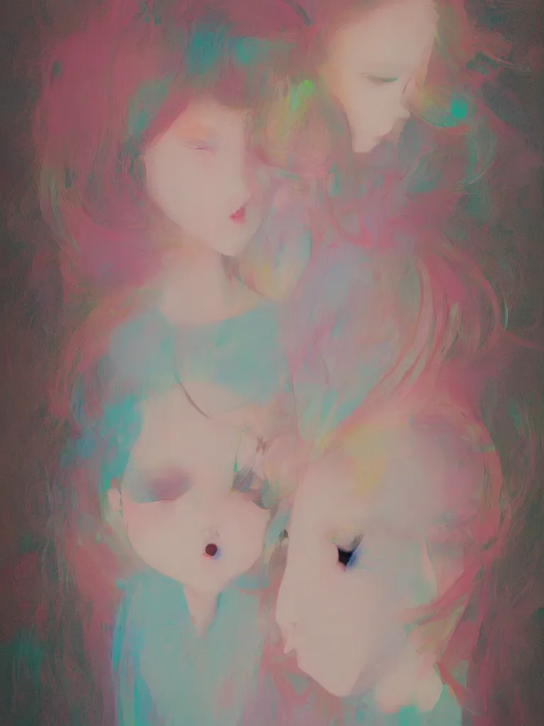 Image similar to cute neo - pop fine art fine art figurative painting by yoshitomo nara in an aesthetically pleasing natural and pastel color tones, modern pop culture influences