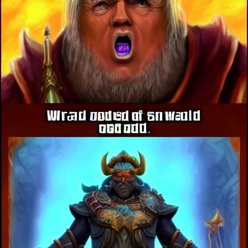 Prompt: donald trump as old god y'shaarj in world of warcraft