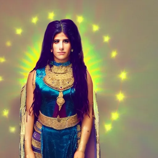 Prompt: High resolution!! real life goddess Ishtar portrait, Canon, Cinematic lights, 8K