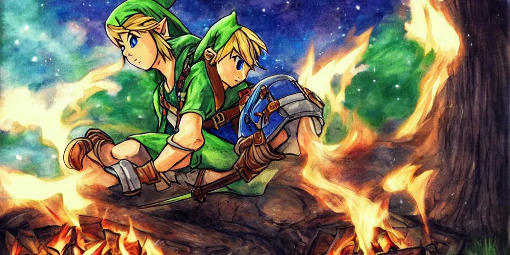 Through the fire and flames?  The Legend of Zelda: Link's