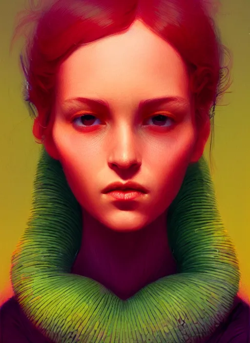 Prompt: a post - minimalism portrait of a new fruit with very delicious vibrant color scheme, highly detailed, in the style of romanticism, cinematic, artstation, moebius, greg rutkowski