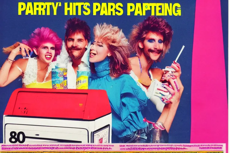 Image similar to 80s, cocaine, party, advertisement