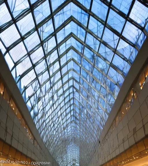 Image similar to Magnificent inside of the crystal cathedral, prisms