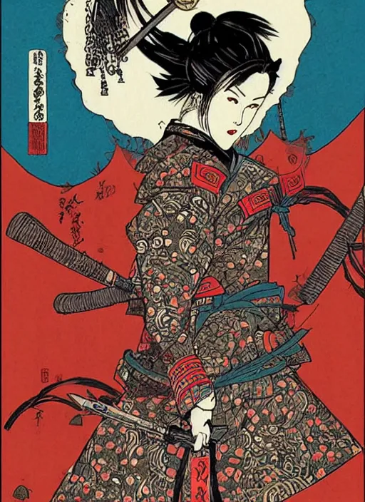 Image similar to Samurai Girl by Yuko Shimizu