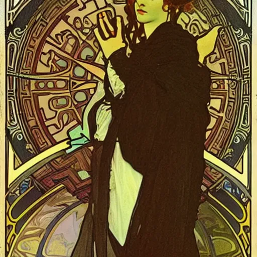 Image similar to silesia by alphonse mucha