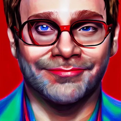 Prompt: elton john jeffrey dahmer fusion, digital painting, ultradetailed, artstation, oil painting, ultradetailed, artstation