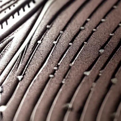 Prompt: detailed close-up of grooves of a vinyl record