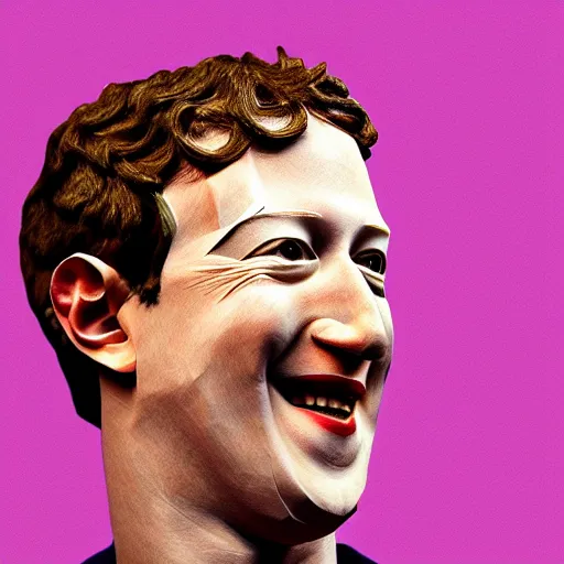 Prompt: Zuckerberg made out of origami, fine art