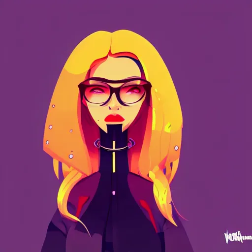 Image similar to 2 d character design, female rapper, vector art, digital art, portrait, 4 k, 8 k, sharp focus, smooth, illustration, concept art, music artist