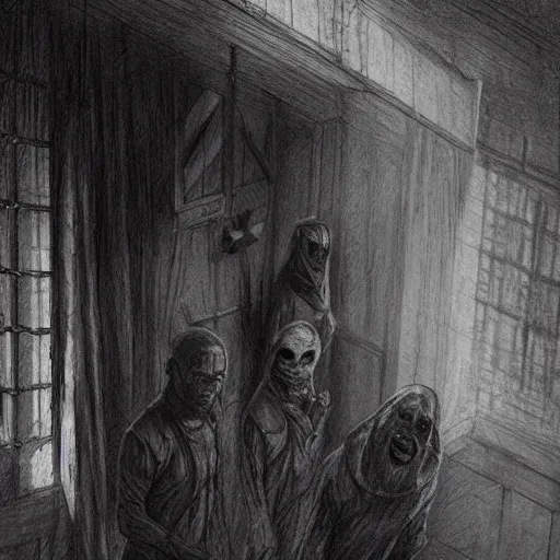 realistic ghost drawing