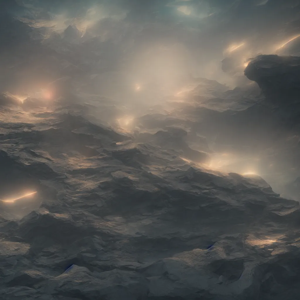 Image similar to atmosphere, concept art, digital art, octane render, xray melting colors