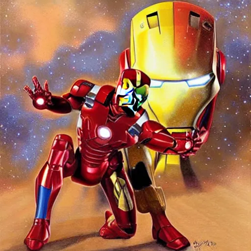 Prompt: iron man and buzz light years love child, art by John Lassiter