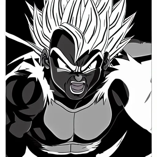 Image similar to mike tyson going super saiyan in anime art style