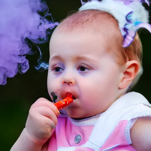 Image similar to baby vaping