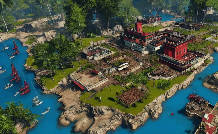 Image similar to hitman 2 map, large, detailed