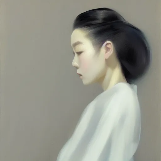 Image similar to yanjun cheng portrait of a geisha