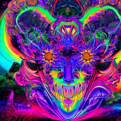Image similar to psychedelic heaven, trending on artstation