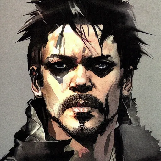 Image similar to male portrait by yoji shinkawa