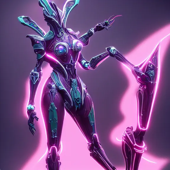 Image similar to highly detailed giantess shot, exquisite warframe fanart, looking up at a giant beautiful majestic saryn prime female warframe, as a stunning anthropomorphic robot female hot dragon, looming over you, elegantly posing over you, sleek bright white armor with glowing fuchsia accents, camera between detailed robot legs, looking up, proportionally accurate, anatomically correct, sharp detailed robot dragon paws, two arms, two legs, camera close to the legs and feet, giantess shot, furry shot, upward shot, ground view shot, leg and hip shot, elegant shot, epic low shot, high quality, captura, realistic, sci fi, professional digital art, high end digital art, furry art, macro art, giantess art, anthro art, DeviantArt, artstation, Furaffinity, 3D realism, 8k HD octane render, epic lighting, depth of field