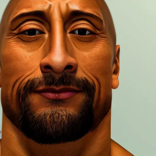 Image similar to close up photograph of very high on weed dwayne johnson, stoner eyes, dwayne johnson smoked weed, weed background, 8 k resolution