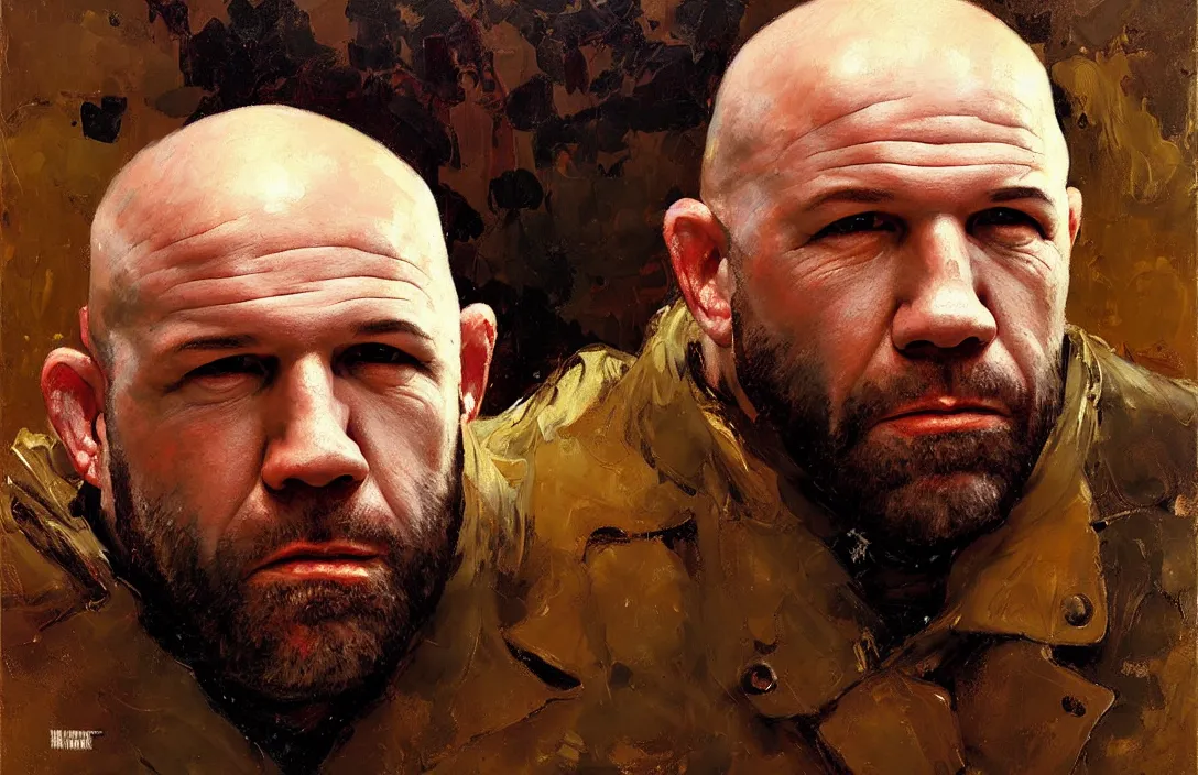 Image similar to portrait of dana white!!!!!!!!!!!!!!!!!!!!!!!!!!!, detailed face, detailed painting,, epic lighting, by ilya repin, phil hale and kent williams