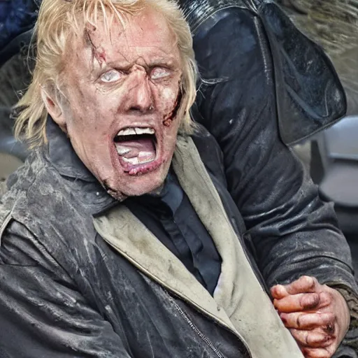 Prompt: zombie gary busey