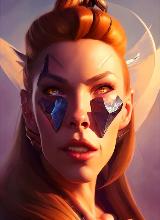 Prompt: lovely brigitte from overwatch, fantasy, fantasy art, character portrait, portrait, close up, highly detailed, scifi art, intricate detail, amazing detail, sharp focus, vintage fantasy art, vintage sci - fi art, radiant light, trending on artstation, caustics, by rhads