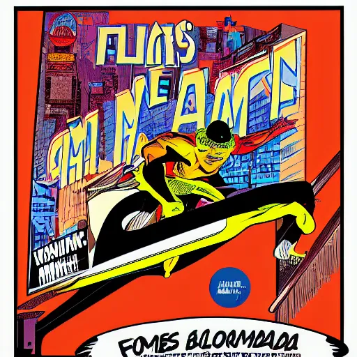 Image similar to on this episode of FloridaMan, comic book style, digital art