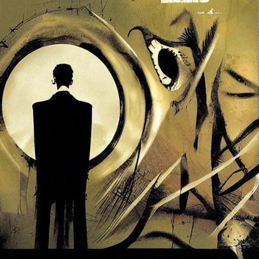 Image similar to no fears, okay one fear, by Dave McKean