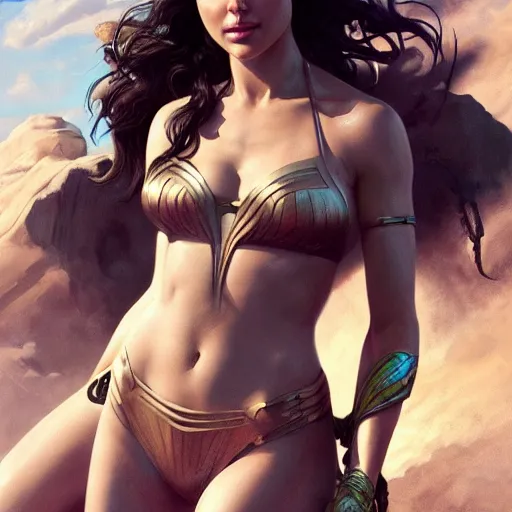 Painting Of Gal Gadot Cheeky Bikini Ultra Realistic Stable Diffusion Openart