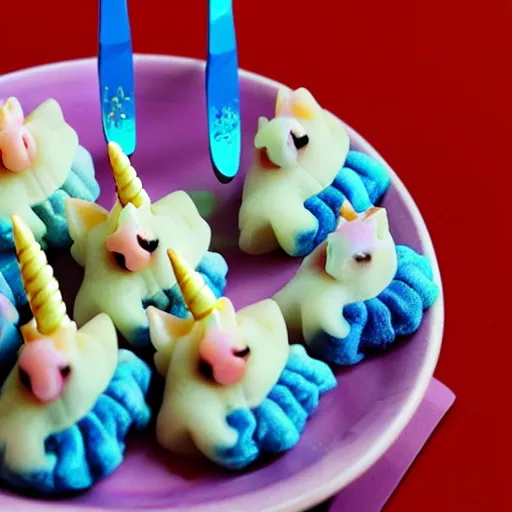 Prompt: Unicorn dumplings