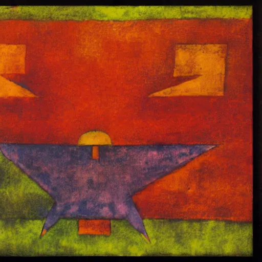 Image similar to phoenix in fire by Paul Klee