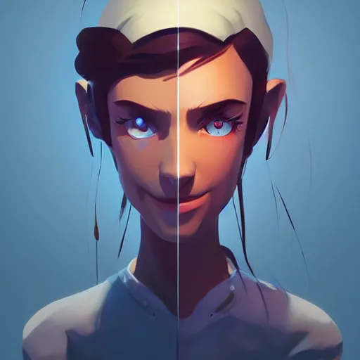 Image similar to face icon stylized minimalist 3 do interactive multiplayer, loftis, cory behance hd by jesper ejsing, by rhads, makoto shinkai and lois van baarle, ilya kuvshinov, rossdraws global illumination