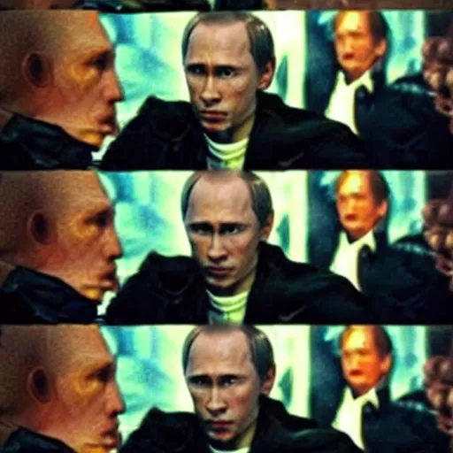 Image similar to vladimir putin in the movie matrix