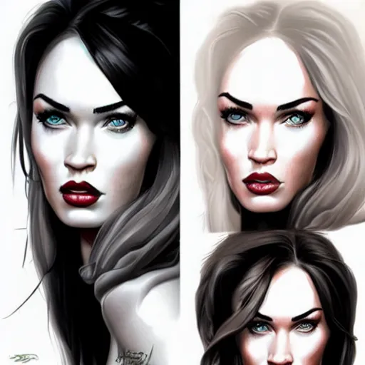 Image similar to megan fox caricature by tiago hoisel