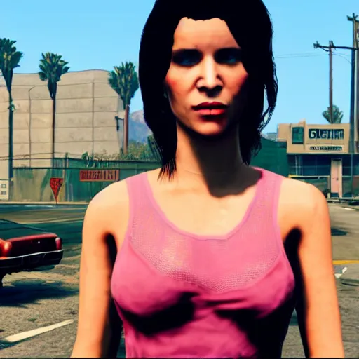 Image similar to Halsey in GTA V, 4k