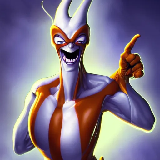 Image similar to earthworm jim, artstation, hd, unreal engine, by artgerm