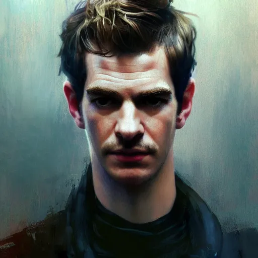 Image similar to andrew garfield, hyperrealistic portrait, bladerunner street, art of elysium by jeremy mann and alphonse mucha, fantasy art, photo realistic, dynamic lighting, artstation, poster, volumetric lighting, very detailed face, 4 k, award winning