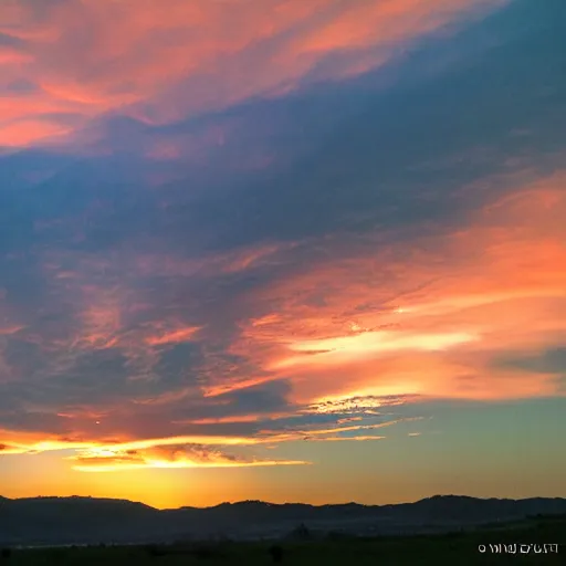 Image similar to sunset clouds in shape of angel