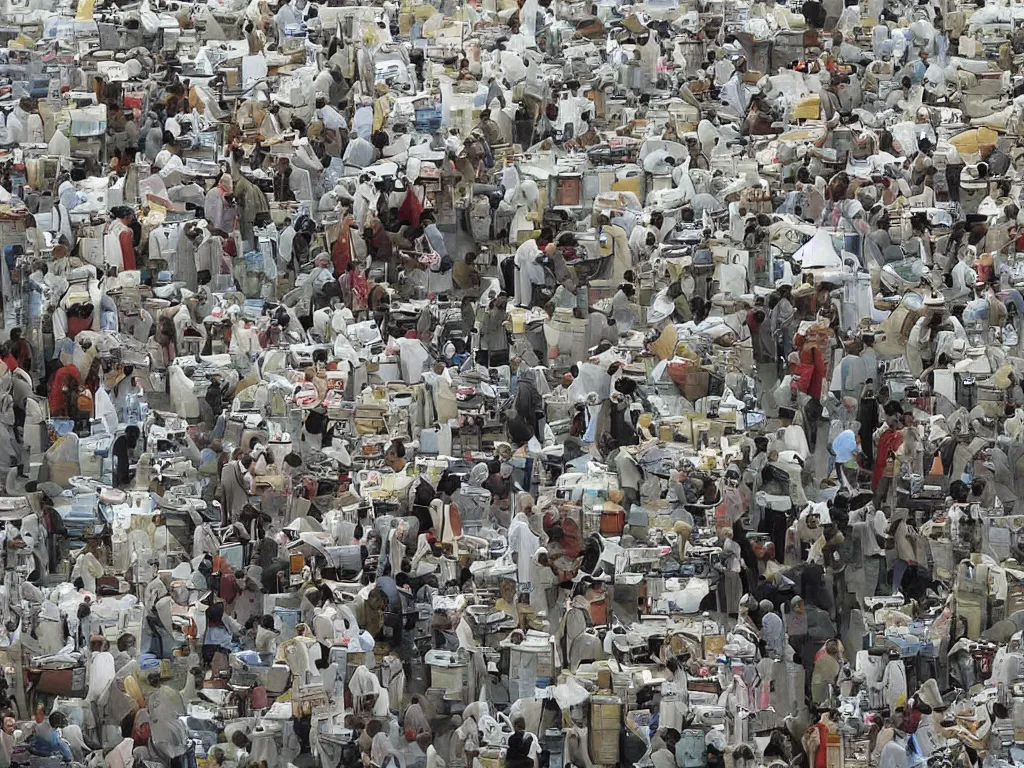 Prompt: ‘The Center of the World’ (Andreas Gursky photograph) was filmed in Beijing in April 2013 depicting a white collar office worker. A man in his early thirties – the first single-child-generation in China. Representing a new image of an idealized urban successful booming China.