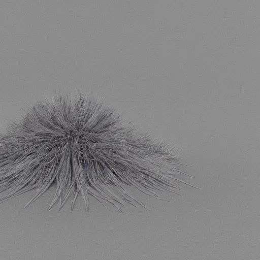 Image similar to a spaceship shaped like a tumbleweed, 3d render, photorealism, 8k, award winning , movie scene