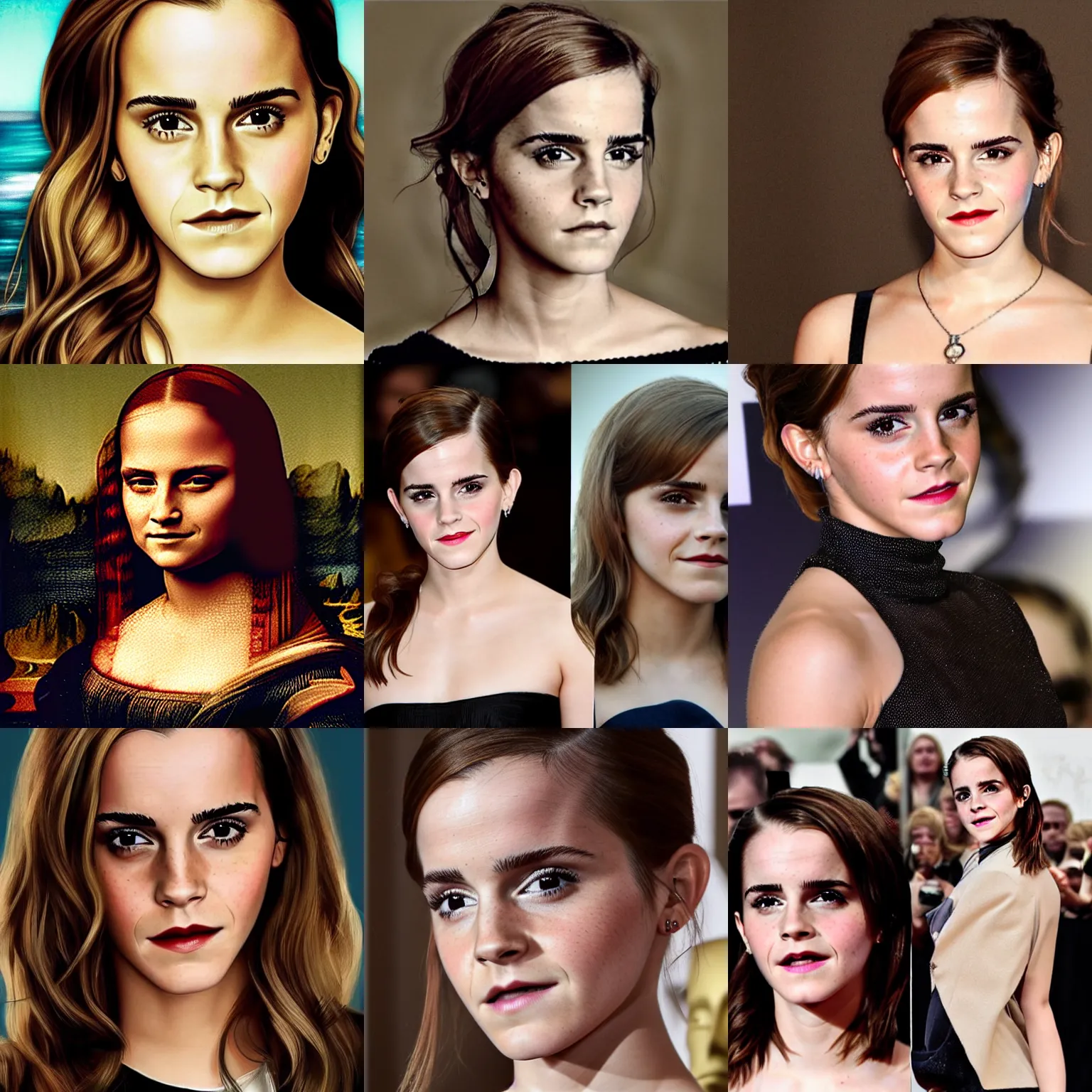 Prompt: emma watson!!!!!!!!!! as ( ( ( ( ( ( ( ( ( ( mona lisa ) ) ) ) ) ) ) ) ) )