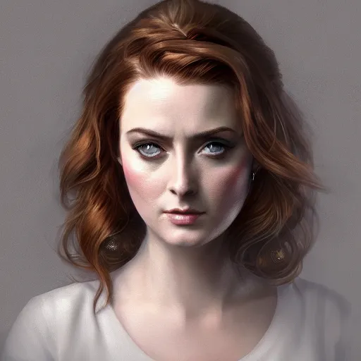 Image similar to a portrait of alexandra breckenridge as a maid, urban motifs, intricate, elegant, highly detailed, digital painting, trending on artstation, concept art, smooth sharp focus, illustration, art by artgerm and greg rutkowski