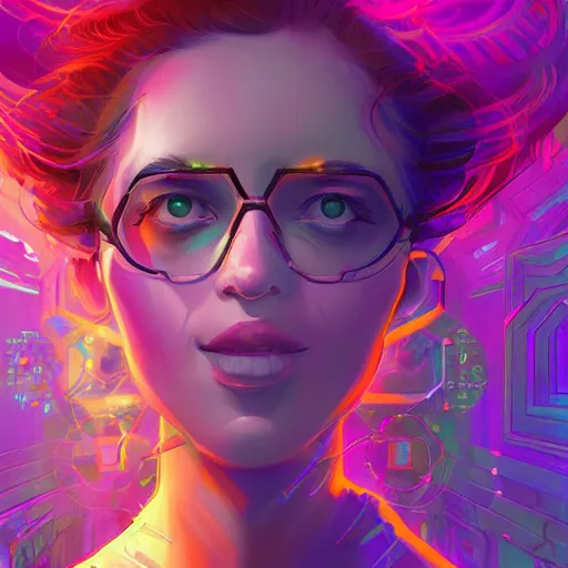 Image similar to skill magic geek inside matrix deepdream radiating a glowing aura stuff loot legends stylized digital illustration video game icon artstation lois van baarle, ilya kuvshinov, rossdraws,