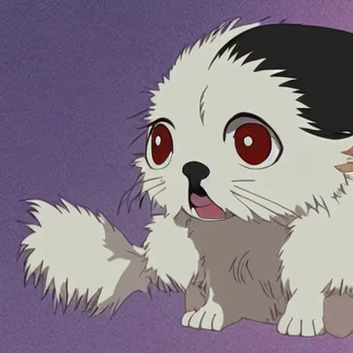 Image similar to a japanese chin as an anime character in a studio ghibli film