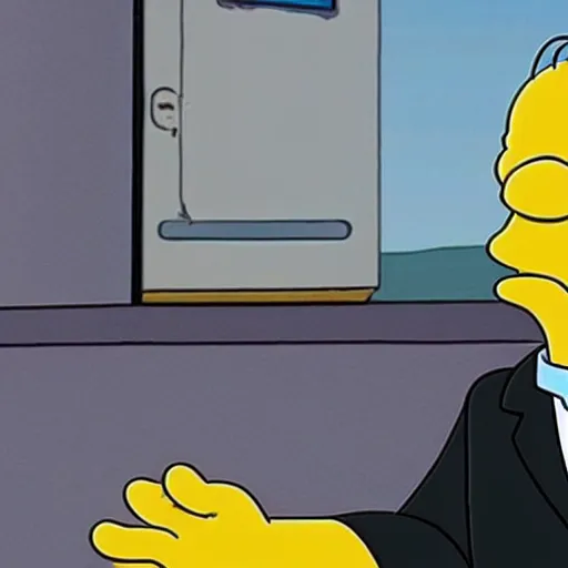 Image similar to Homer Simpson in better call saul