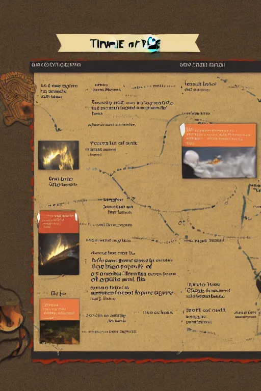 Image similar to timeline card about the discovery of fire