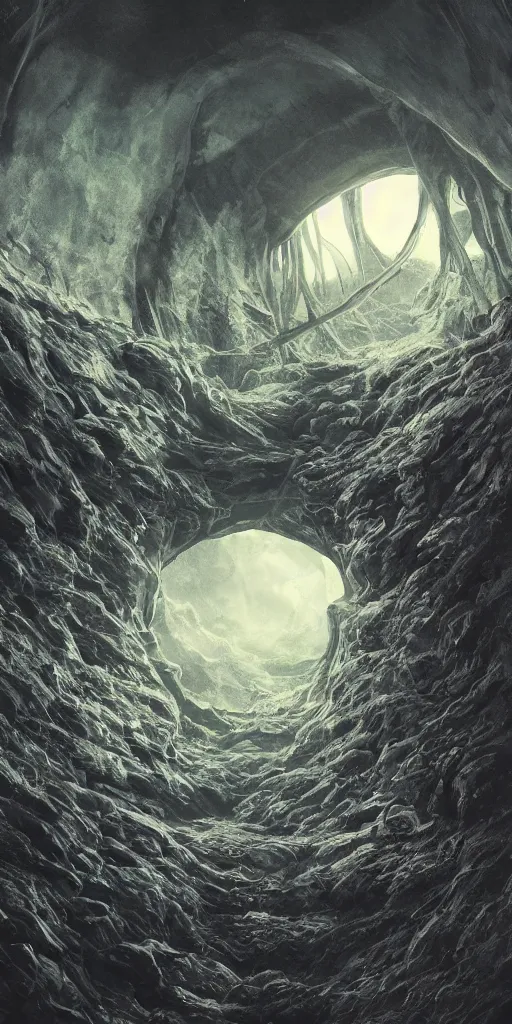 Prompt: portal inside of a humongous crystal on a big dusky abandoned alien planet, spooky, sharp focus, intricate details, fantasy, hyper realism, 1 0 0 mm, art, smooth, beautiful art, masterpiece, artistic landscape, cinematic, wet reflections, ray tracing x, rtx, smooth