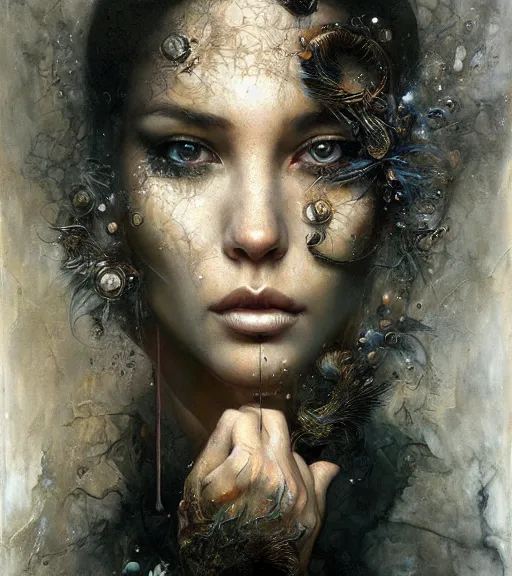 Image similar to portrait of the last touch by karol bak, James Jean, tom bagshaw, Nicola Samori, hyper detailed.